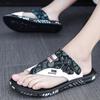 Summer New Men's Flip Flops Men Slides Slippers Outdoor Indoor Slippers Soft Thick Bottom Home Shoes Beach Slippers Flip Flops