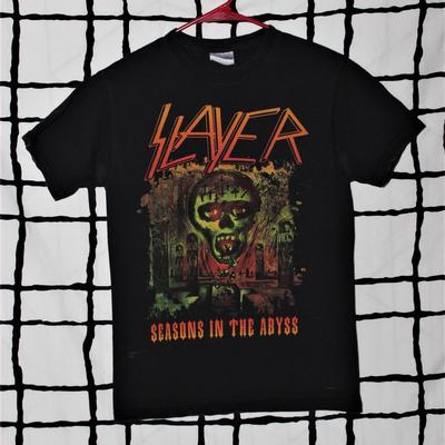Футболка унисекс Slayer 2 Side Сезоны 2010-2011 In The Abyss Подарок фанату метал-группы