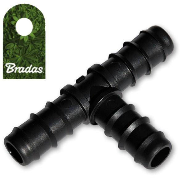 3x 25mm Hose Connector Tee for Connecting Bradas 7331 Drip Hoses