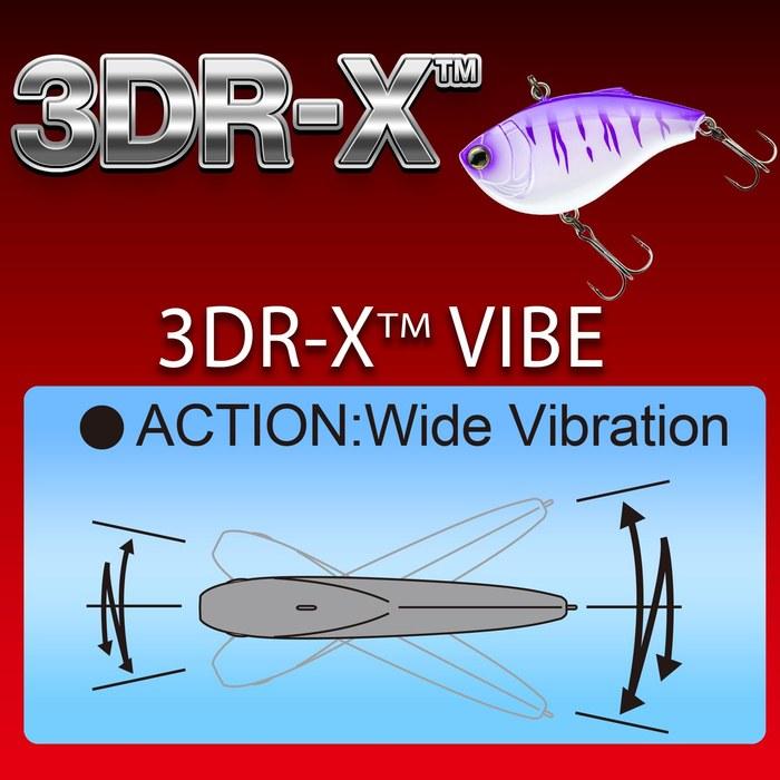 YO-ZURI Bass Lure 3DR-X Vibe Sinking 60mm - Ghost Sexy Shad