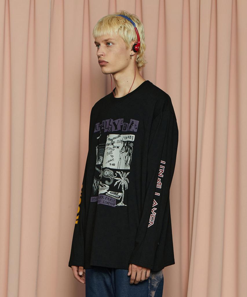 UNALLOYED Band Long Sleeve T-Shirt / Black