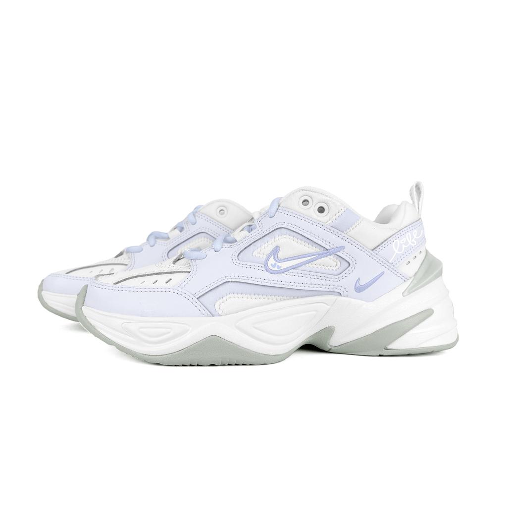 Nike M2K Tekno Blue Ice Land Abrasion Resistant Low top Chunky Sneakers Women's Blue White AO3108-100(Team1603-)