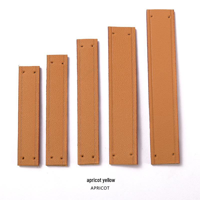 Ma Huang Shi MHS-D-8 Черная кожаный ремешок для сумки DIY Кольцо | Чехол из кожи растительного дубления и аксессуары-клипсы для самостоятельной прошивки