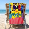 Ultra-Soft Beach Towel with The Wiggles Theme,Ideal for Pool - Camping, Diving - Perfect Travel Essential, Vibrant Beach Towel.