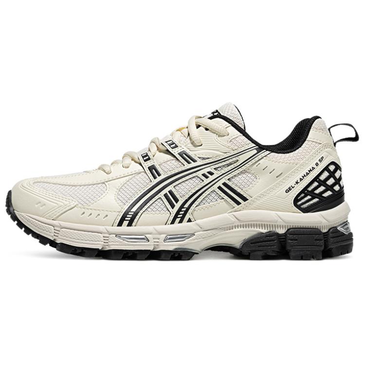 Asics Gel-Kahana 8 Comfortable Versatile Durable Breathable Low-Top Casual Short Distance Running Shoes Women Sneaker Beige Black 1012B788-200