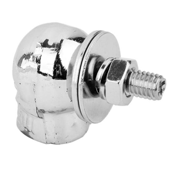 1 Pair Motorcycle Car Accessories Skull License Plate Frame Bolts Screw Fastener