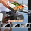 Цифровые кухонные весы 5 кг / 0,1 г Точность Зарядка Электронные кухонные весы. Закаленное СтеклоАлюминиевый Сплав Рамки Светодиодный Скрытый Диспл