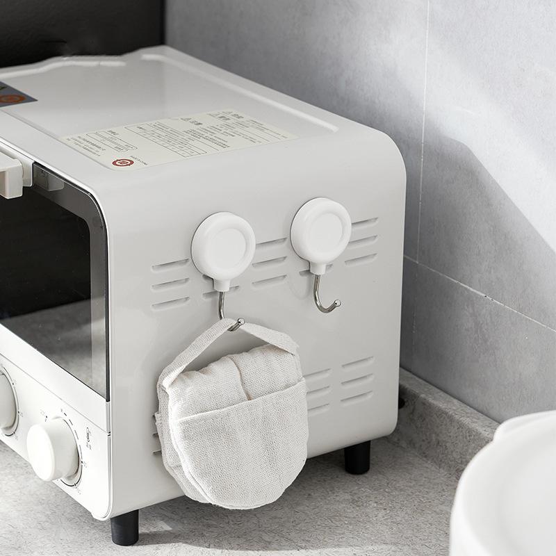 2pcs Strong Magnetic Hook Punch-free Refrigerator Magnetic Hook Non-sticky Hook Magnetic Hook