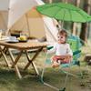 Kids Folding Beach Chair With Sun Umbrella Outdoor Portable Camping Chair Dinosaur/Panda Cute Leisure Chair for Outdoor Picnic