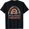 Marriage And Family Therapist Leopard Rainbow Family Therapy Gift Unisex T-Shirt
