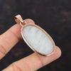 Кулон с радужным лунным камнем, медный кулон, ручная работа, настоящий драгоценный камень, кулон с радужным лунным камнем, ювелирное изделие в подарок для матери, медные украшения