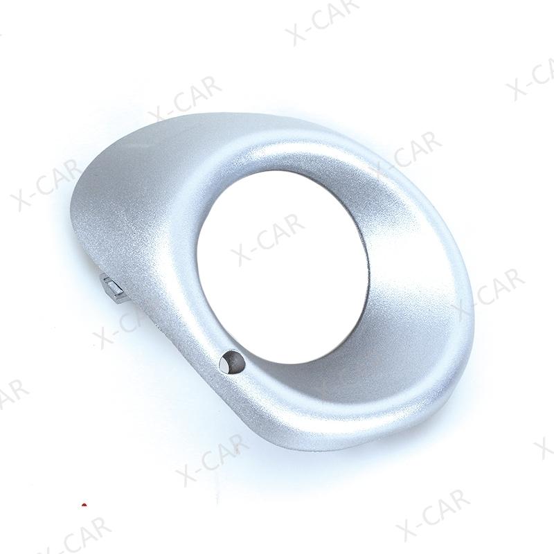 2PCS Silver Black Front Bumper Fog Lamp Foglight Cover Frame Bezel Shell Hood For Mitsubishi Outlander 2013 2014 2015