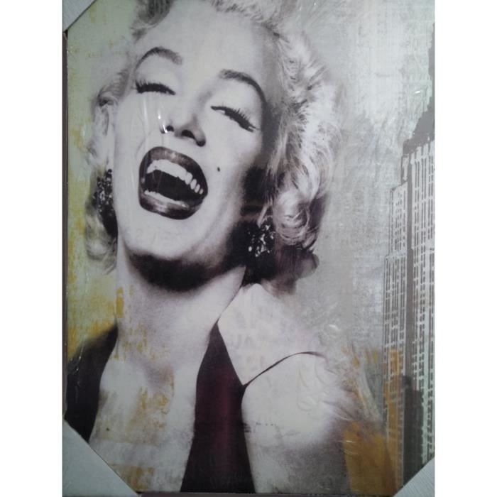 Tableau - Décoration murale - Marilyn Monroe - 39x30 cm - Vintage - Rectangulaire