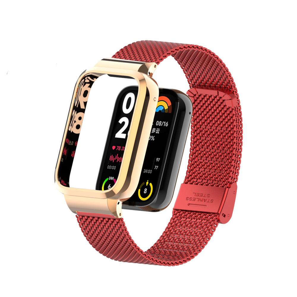 Металлический ремешок для Xiaomi Mi Band 8 pro, браслет для Xiomi Mi Band 8pro, металлический ремешок для часов, защитный чехол из нержавеющей стали