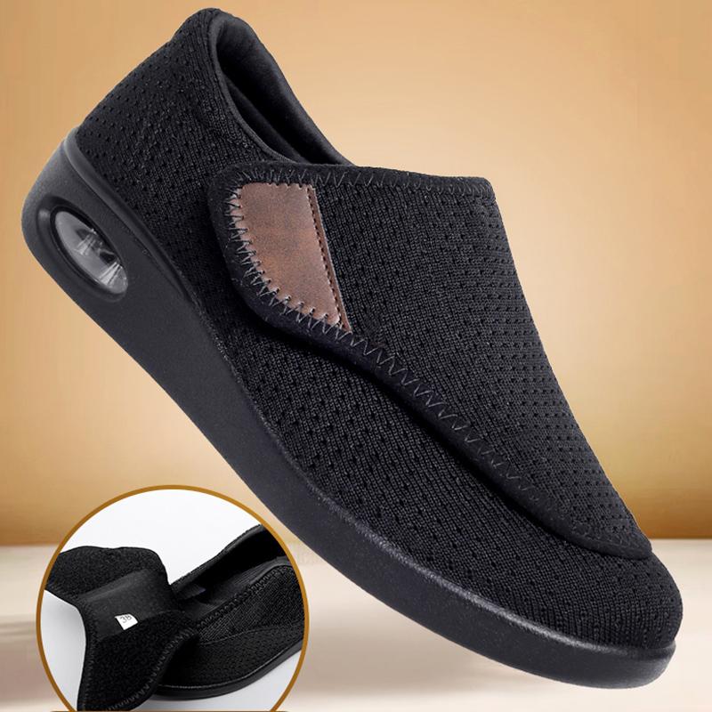 Повседневная ортопедическая обувь с широкими стопами и опухшими ногами, мягкая удобная обувь для диабетиков с выворотом большого пальца, прогулочная обувь