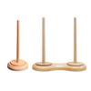Wooden Yarn Holder Single or Double Yarn Skein Holder Desk Yarn Thread Dispenser Spinner for Crocheting Twirling Yarn Knitting Embroidery Accessory