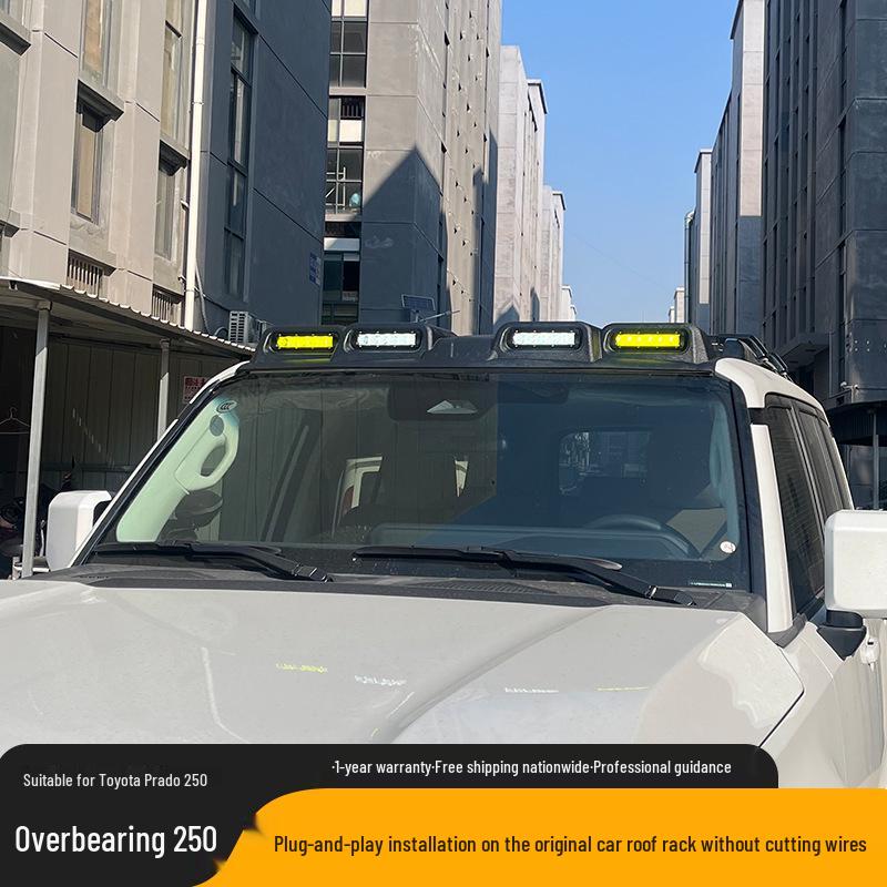 2024 Toyota Prado 25 Серия LC250 Спойлер на крышу Четырехглазый верхний фонарь