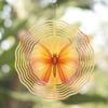 10 Inch Metal Butterfly Wind Chime with 360 Degree Rotating Hook for Garden Balcony Outdoor Decor Perfect Gift for Her Birthday