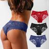 Ladies Sexy Underwear Mid-Waist Lace Briefs Sexy Panties