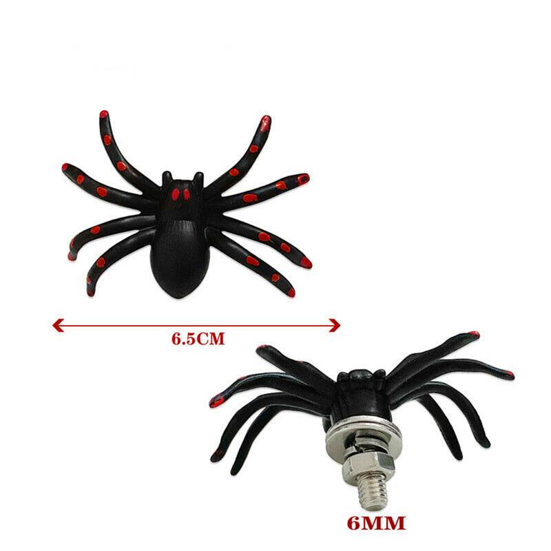 2 шт. 6 мм Универсальная мотоциклетная накладка-паук Рамка номерного знака Болты Винты Колпачки Для большинства мотоциклов M6 Крепежные винты Аксессуары