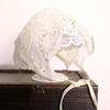 White Infant Lace Hat Flower Girl Bonnet Cap Cute Baby Lace Hat  Newborn
