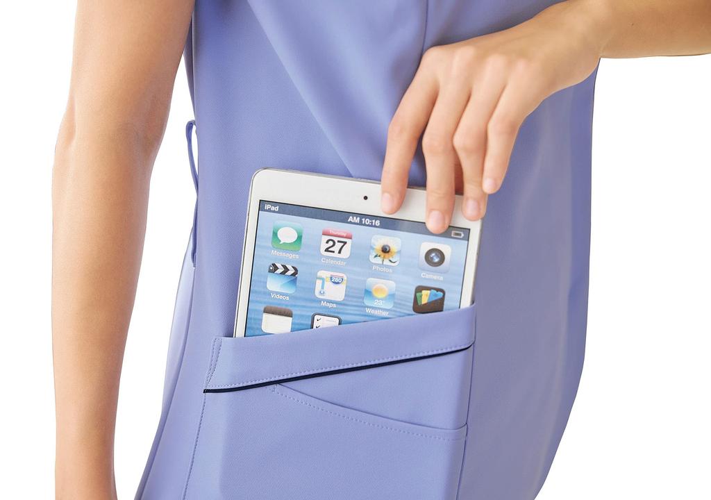 White Coat Scrub Medical Zip Scrub Easy To Move 4 7064SC M Green X Dark Navy Japan S To Japanese Size [Zip Scrub] Women's (Equivalent S)