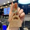 Luxury Rhinestone Mini Handbag Keychain Sparkling Car Key Ring Rhinestone Keychain  Handbag Pendant