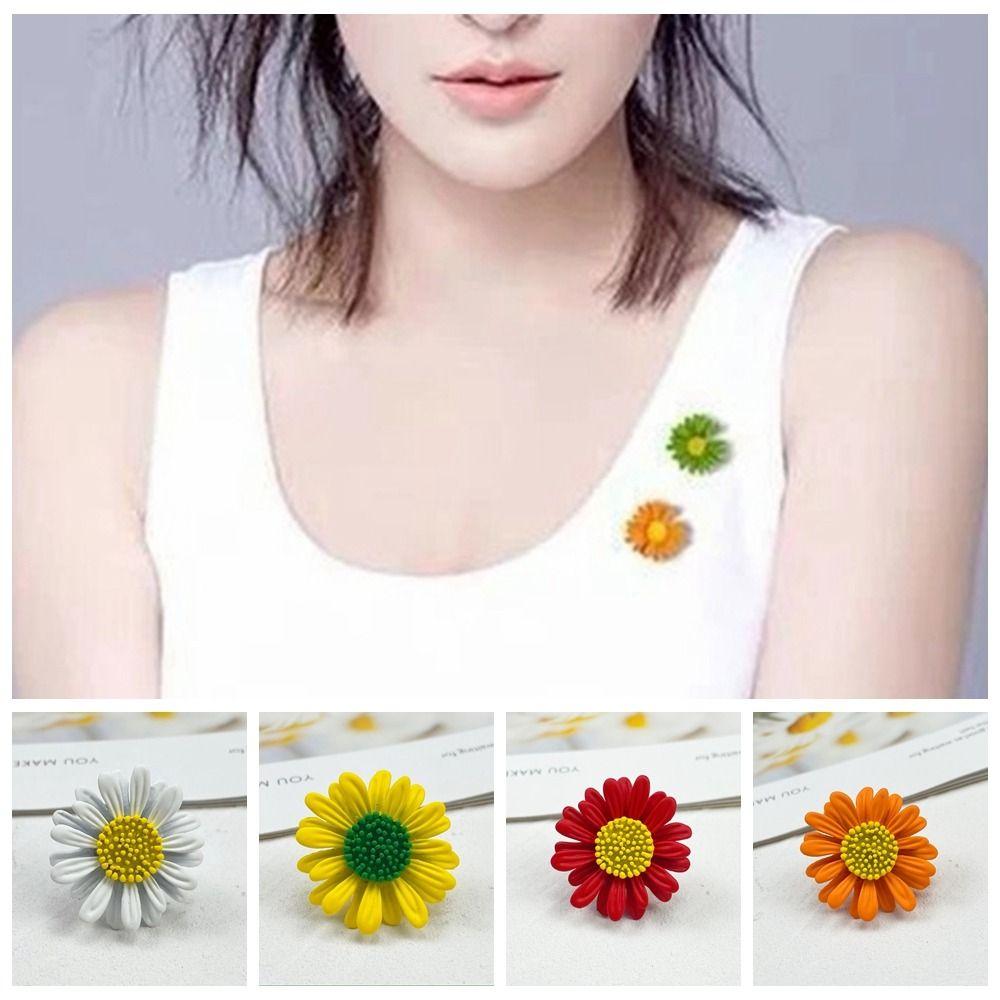 Брошь-булавка Броши-маргаритки Цветы Подсолнух Металлические булавки-лацканы Брошь-булавка-маргаритка Украшения для женщин/девушек