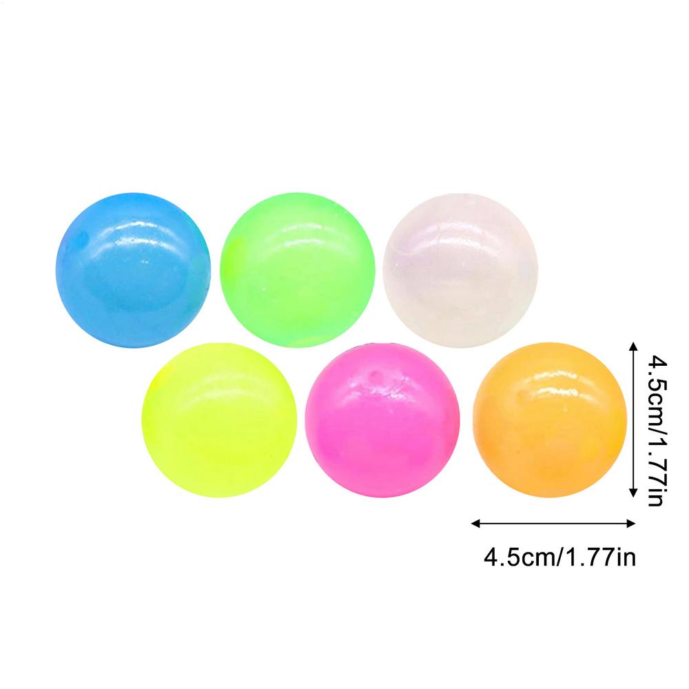 Светящиеся липкие потолочные мишени интерактивные мячи для игрушек для снятия стресса мяч с высоким отскоком антистресс в темноте освещение