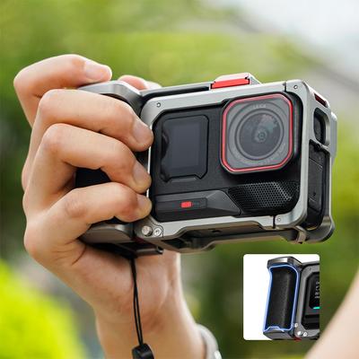 Металлический держатель для камеры Insta360 Ace Pro/2, защита от падения, защитный чехол для спортивной камеры, съемные аксессуары для уличной фото- и видеоблогинга
