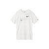 Nike Letter Print Vintage American Loose Fit Round Neck Short Sleeve T-Shirt With Dropped Shoulders Women Tops Sail-White FJ7714-133