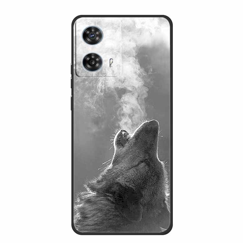 Чехол для телефона Motorola Edge 50 Fusion Задняя крышка Черный силиконовый мягкий чехол Для Moto Edge 50 Fusion Чехол 6.7" Funda Shell