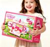 Kids Rabbit House Bus Playset, Pretend Play Princess Dollhouse Toy, Creative Role Play Gift for Girls Age