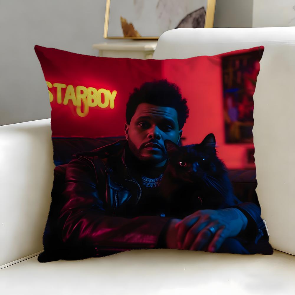 Популярный певец The Weeknd Наволочка Мягкая Легко стирающаяся Чехол для подушки Универсальный для Дивана Кровати Путешествий и Офиса