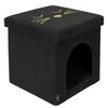Les Trésors De Lily [A3536] - Нишевый пуф «Кошки», черный - 38x38x38 см