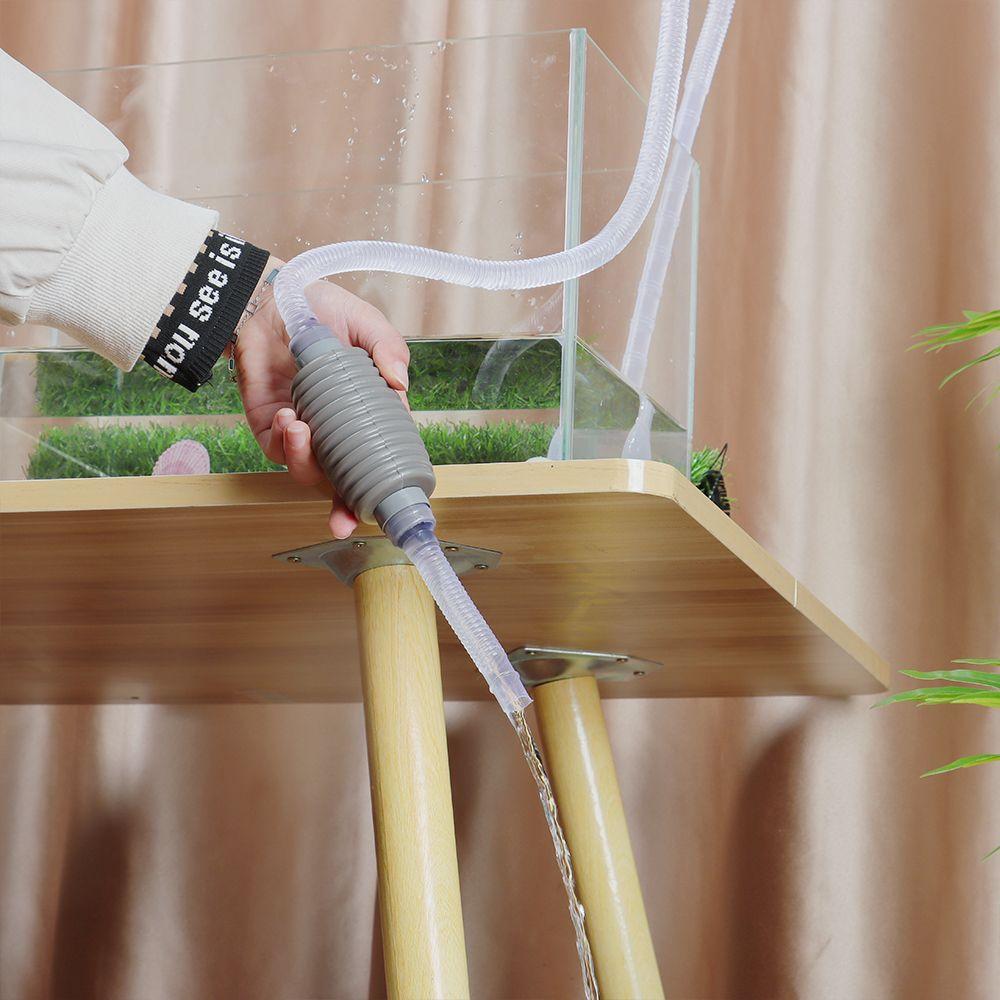 Новый с фильтром ручной насос для смены воды в аквариуме сифон шланг очиститель для аквариума