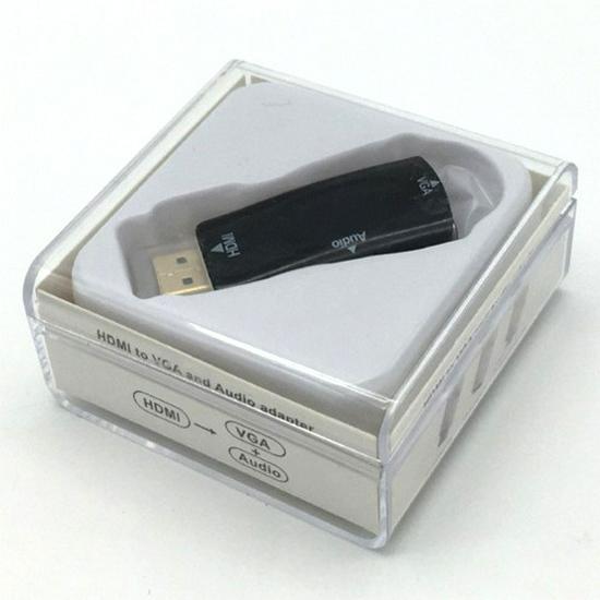 Конвертер HDMI в VGA высокой четкости 1080P для компьютера и проектора