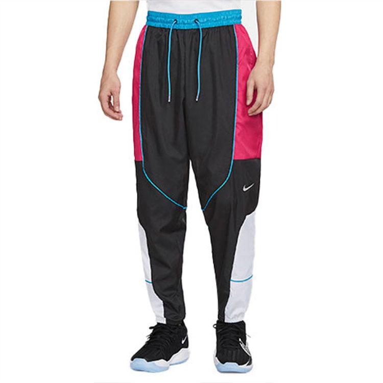 Men's Pants Nike Knitted Sweatpants Men's Raspberry Red Moderate Cuffed Pants