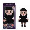 13-дюймовая мягкая резиновая кукла Wednesday Addams (Толстый ребенок) из ПВХ с 5D-глазами и тематической песней