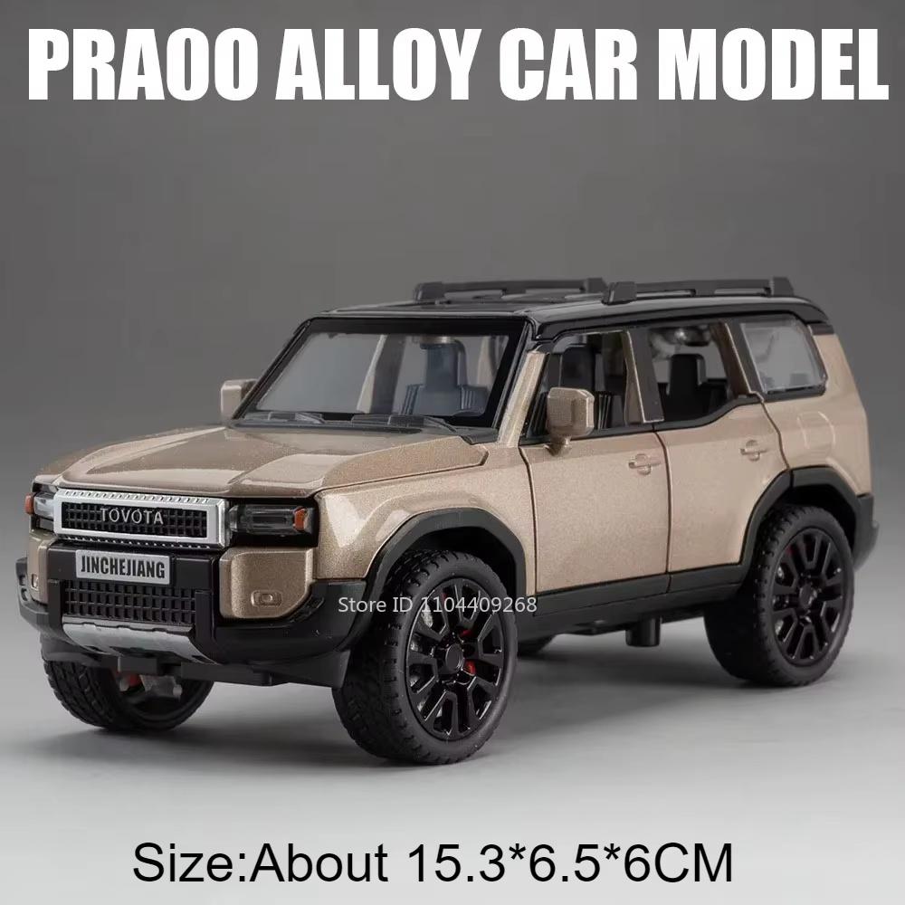 1:32 Scale MITSUBISHI PAJERO Prado SUV Car Model Toy High Simulation Sound Light Pull Back Collection Toys Models for Boys Kids