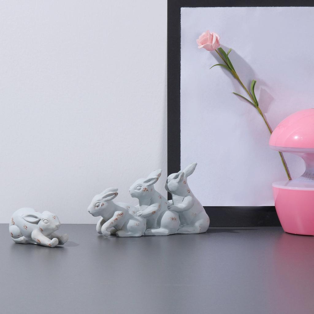 Спасенная зайцем скульптура кролик декор скульптура вечеринка декор подарок статуэтка
