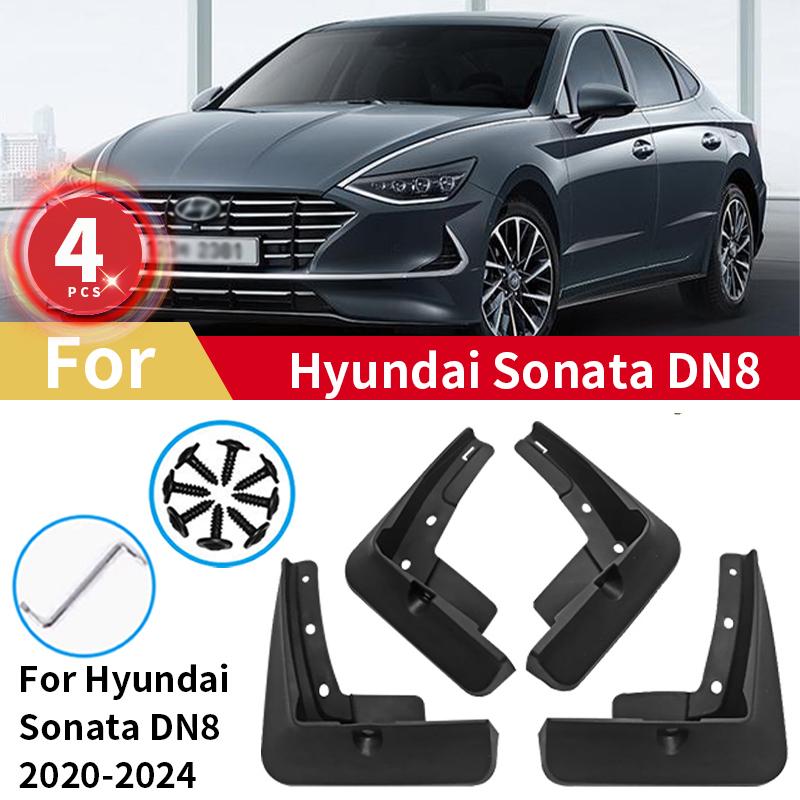 Брызговики для Hyundai Sonata DN8 10th Брызговики 2022 2023 2024 гвардии Fender Брызговики спереди и сзади автомобильные аксессуары
