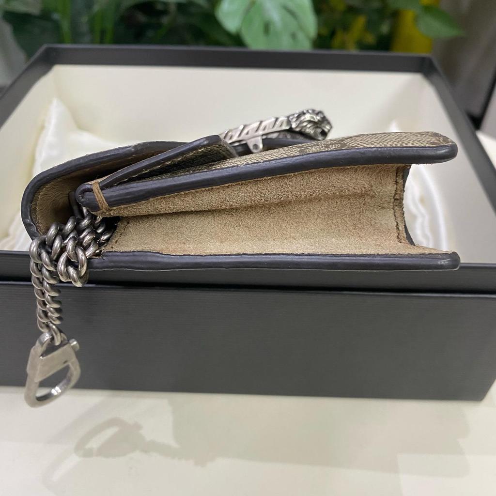 [Pre-Owned] Gucci Dionysus GG Supreme Super Mini Bag 'Beige' - Very Good #1WYLF81