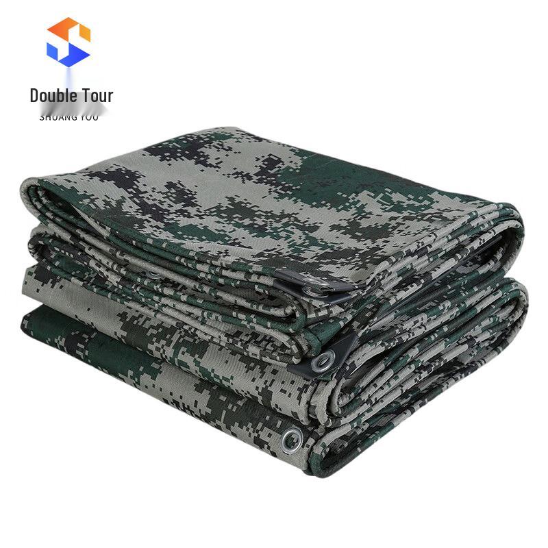 Heavy-Duty Camouflage Waterproof Canvas Tarp