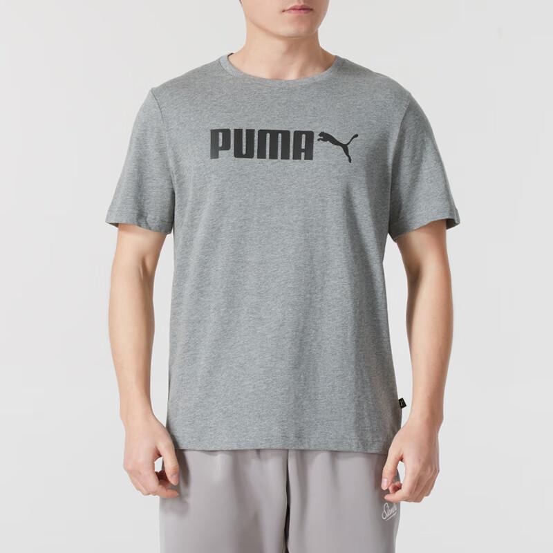 Puma Мужская повседневная тренировочная футболка с коротким рукавом