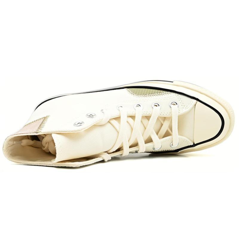 Converse 1970-е Chuck Taylor All Star Удобные и простые Устойчивые к истиранию Высокие холщовые Унисекс Белые
