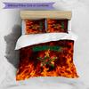 Morocco Football Printed Bedding 3 Piece Set Cozy Breathable Bed Cover Set as Housewarming Holiday Gift