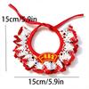 Red New Year Spring Festival pet saliva towel new festive dog scarf bib ornament cat scarf collar