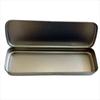 Office Silver Metal Single Layer Pen Box Stationery Box Pencil Storage Box Pencil Box Pencil Case