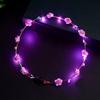 1/2Pcs Colorful LED Rose Flower Crown Adjustable Wedding Bride Floral Hair Wreath Headband Garland Headpiece Hair Accessories Party Photo Props